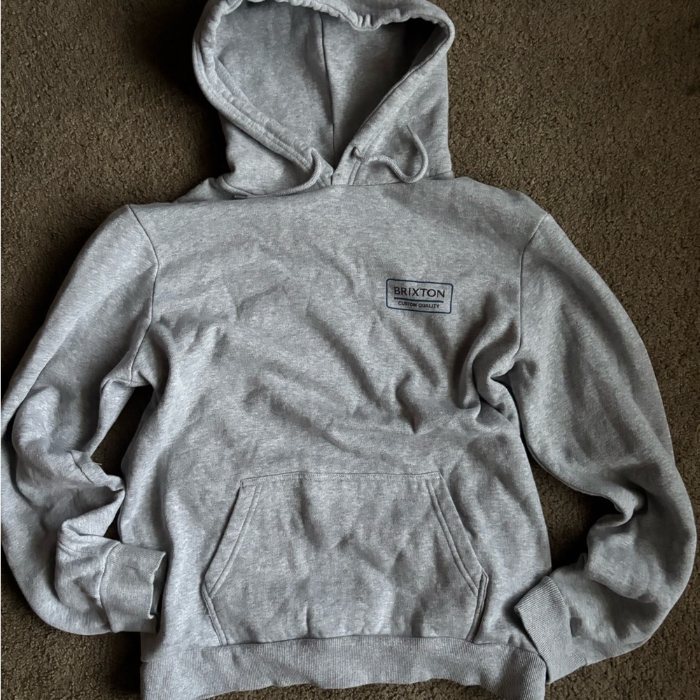 Brixton Light Gray Men's Hoodie